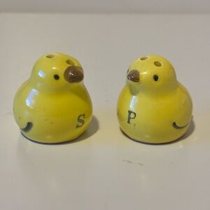 Yellow Bird Salt and Pepper Shakers